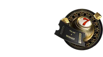 Image of a golden ticket with a winning number, symbolizing the opportunity to become a lottery winner at Lex Internet Casino.