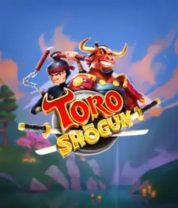 Dive into the vibrant world of the Toro Shogun game by ELK Studios, showcasing a brave samurai and a playful red bull joining forces on an adventure. This graphic depicts the blend of animation-style Japanese adventure, set against a serene forest backdrop. Ideal for players who love innovative themes, offering a captivating gaming experience.